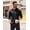 Black, variant on Men's Long Sleeve Casual Button Down Shirts Untucked Shirts for Men Regular Fit Dress Shirt
