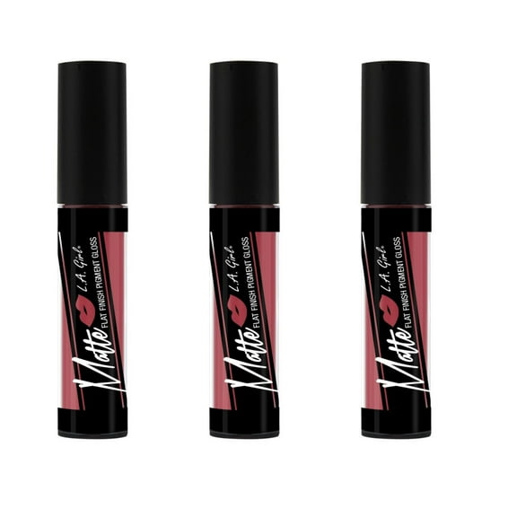 LA Girl Matte Flat Finish Pigment Gloss - Bazaar x 3