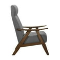 thumbnail image 4 of Lexicon Kalmar 18.5" Mid-Century Solid Wood and Fabric Accent Chair in Gray, 4 of 8