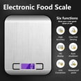 thumbnail image 2 of Escalas de alimentación LCD digital Electronic Acero inoxidable onzas onzas de múltiples cocinas Balance Herramientas de pesaje Accesorios de cocción tipo 3, 5kg / 1g Methold HA009750-05B, 2 of 6