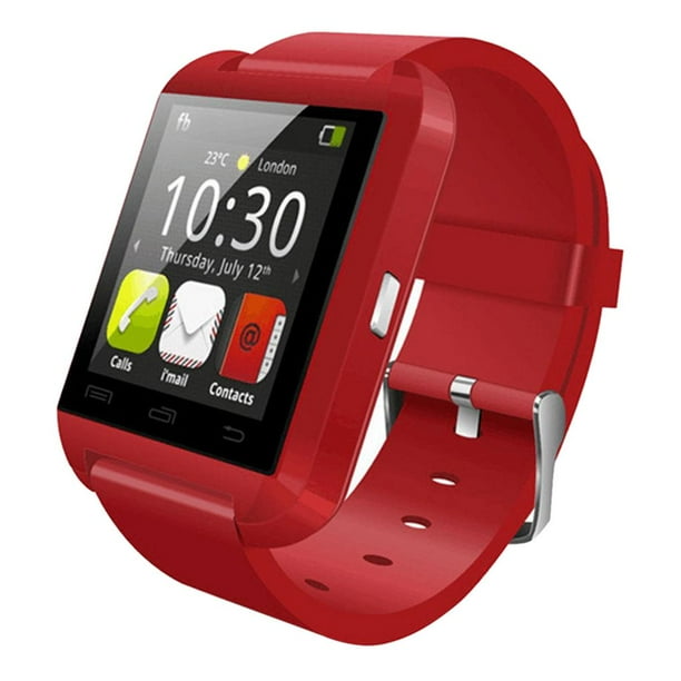 reloj inteligente Watch Band Sport Activity Fitness Sleep Monitor Para Niños Adultos Rojo rojo Fanmusic reloj inteligente