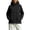 Black, variant on Zivyakyro Zip Up Windbreaker Jacket Women Long Sleeve Windproof Fall Hiking Coats for Women Solid Hooded Casual Loose Outerwear Red M