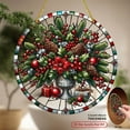 thumbnail image 2 of 2D Flat Products A Christmas Sunshine Hanging Ornament - Festive Pine Cone Colored Window Hanging, Suitable for Interior Wall Art in Living Room, Bedroom, Unique Home Decoration And  8*8inch, 2 of 7