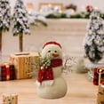 thumbnail image 4 of YOHAVEN Plush Christmas Figurines Snowmen Santa Claus Reindeer Bear Tree Ornaments Holiday Decorations for Home Party Display Front Door Christmas Decorations Winter Decor, 4 of 6
