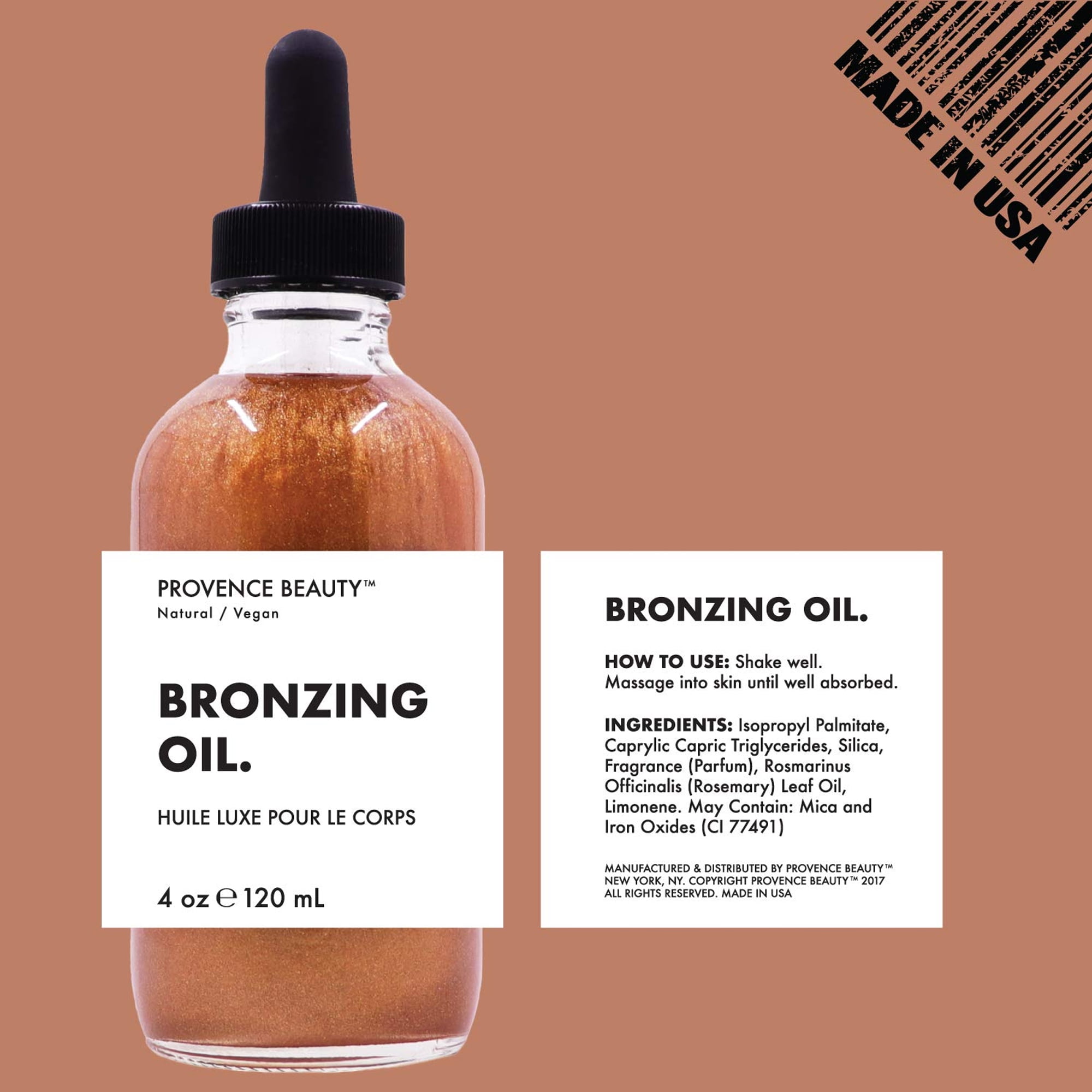 Provence Beauty Bronzing Body Glow Oil for Women Natural Vegan Shimmer 4 fl  oz - Walmart.com