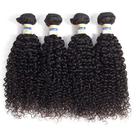 YYONG Brazilian Kinky Curly YYONG Hair Products 4 Bundles Brazilian Unprocessed Virgin Hair Bundles 8-30 Inch ,