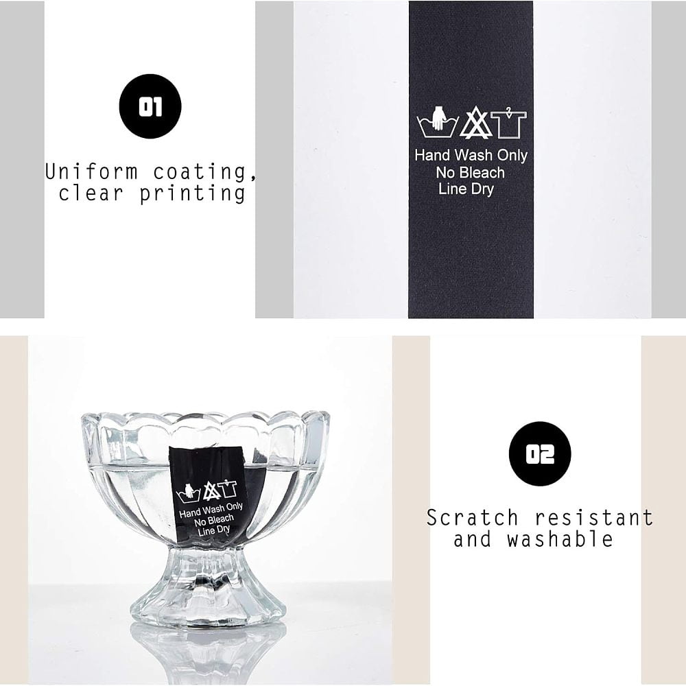 Polyester Blank Sewn-in Label Ribbon with Spool Black 25mm 200m/roll