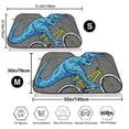 thumbnail image 3 of Uemuo Fun Riding Dinosaur Pattern Accordion Car Windshield Sun Shade, Foldable Reflective Sun Visor for Car, Reflector Windshield Sunshade-, 3 of 7