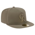 thumbnail image 3 of Men's New Era Olive Colorado Rockies Color Pack A-Frame 59FIFTY Fitted Hat, 3 of 5