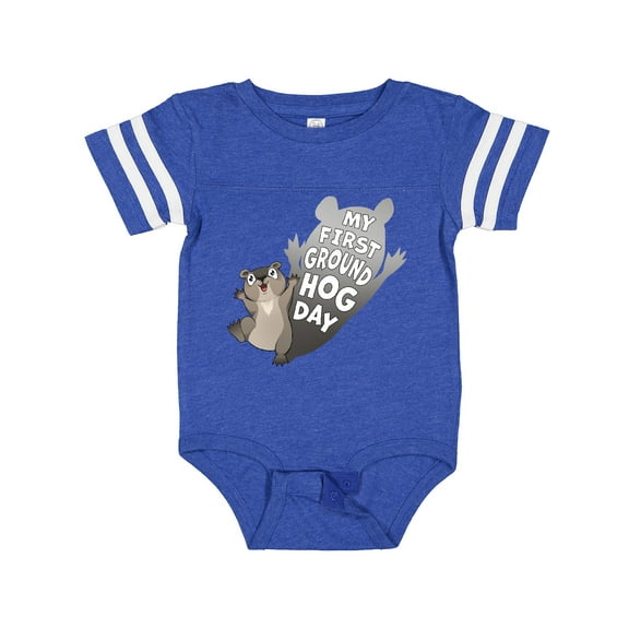 Inktastic My First Groundhog Day Cute Baby Boys or Girls Baby Bodysuit