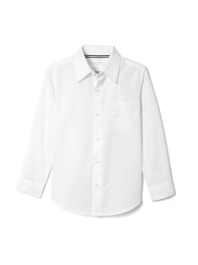 husky men's dress shirts French Toast Husky Boys Long Sleeve Dress Shirt with Expandable Collar