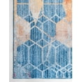 thumbnail image 6 of Unique Loom Rainbow Collection Area Rug - Honeycomb (3' 3" x 5' 3" Rectangle Blue/Beige), 6 of 7