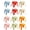 11.8" Height, variant on ICEEIF 6 Pack 18.1" Plastic Stackable School Stools, Colorful Nesting Backless Seating for Classroom, Home & Office