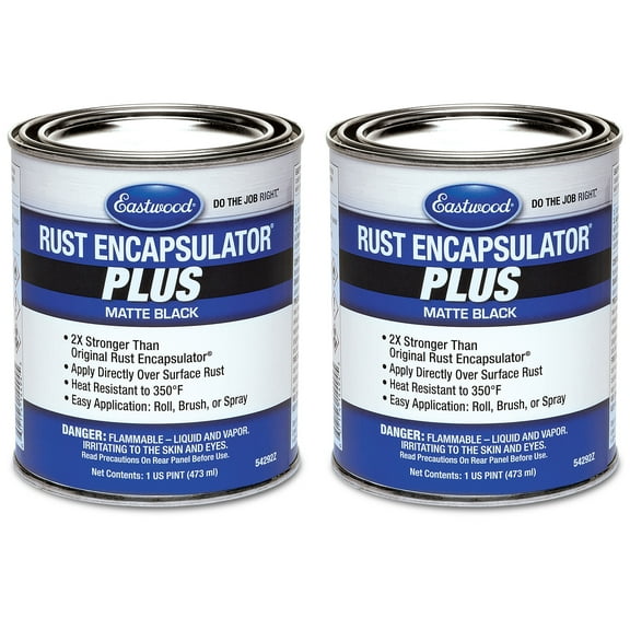 Eastwood Matte Black Rust Encapsulator Plus  1 Pint - 2 Pack