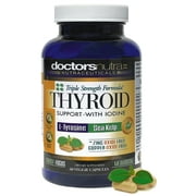 Thyroid Support Advanced Formula with Iodine by Doctors Nutra - Zinc Oxide and Copper Oxide Free, Supports High Energy - Healthy Metabolism - Vegetarian - Gluten Free