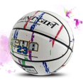 thumbnail image 1 of Ballon de Basketball Taille 6/7 Ballon de Basketball de Collège Ballon de Basketball Coloré de Rue Pompe pour Intérieur et Extérieur pour Filles, Garçons et Jeunes – Taille et Poids Officiels, 1 of 5