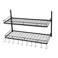 thumbnail image 3 of Pot and Pan Rack Organizer Hanger Storage Wall Holder Kitchen Cookware Hanging, 3 of 15