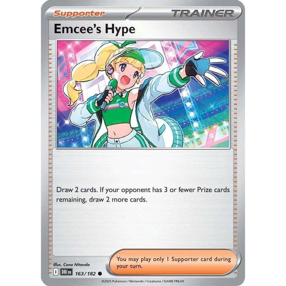 Pokemon Destined Rivals Common Emcee's Hyper #163