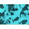 thumbnail image 1 of Ahgly Company Machine Washable Indoor Rectangle Abstract Turquoise Blue Modern Area Rugs, 8' x 12', 1 of 4