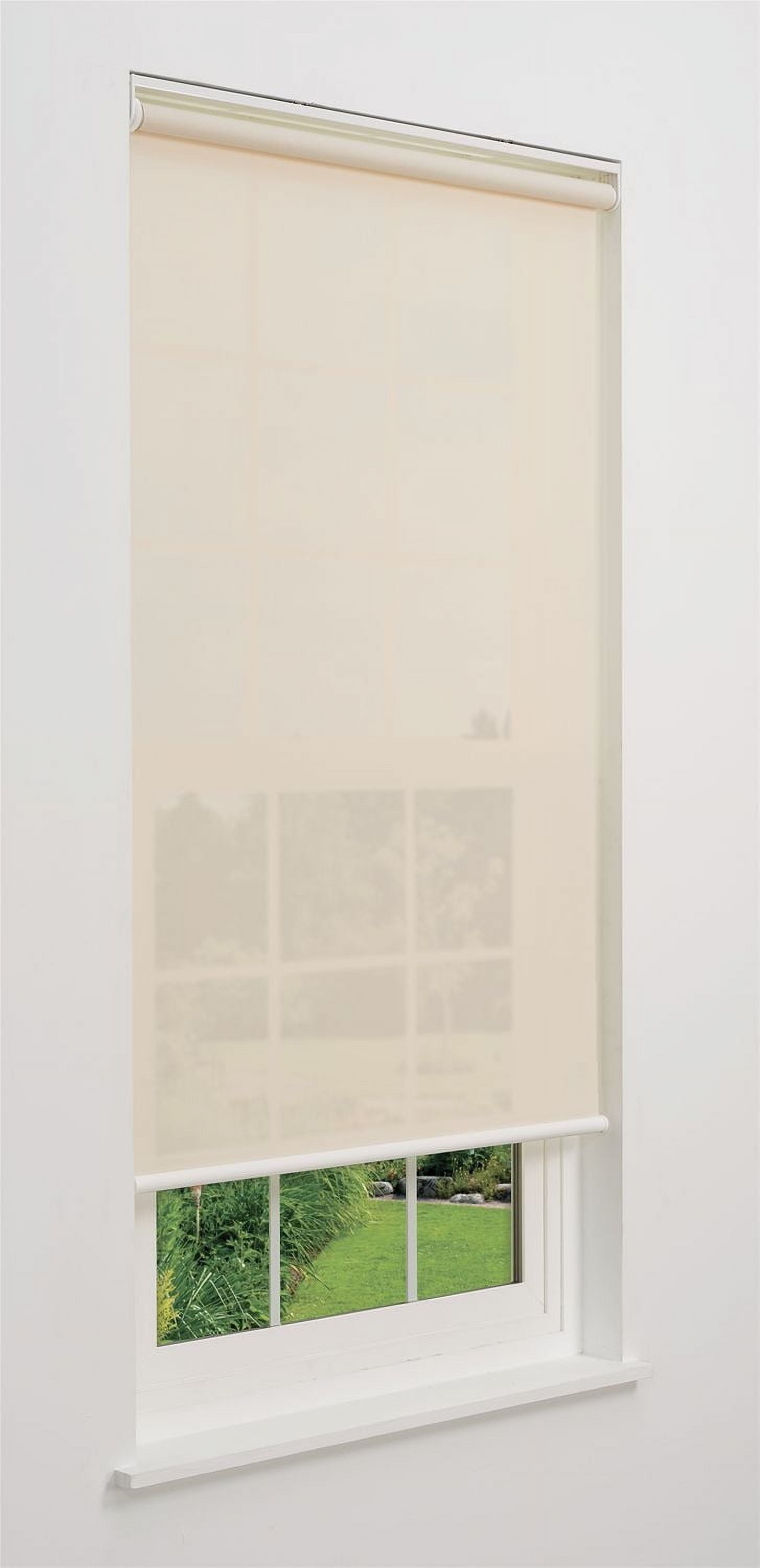 Linen Avenue Cordless Solar Screen Roller Shade - 5% Fawn