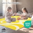 thumbnail image 4 of ODIKA 3'x5' Machine Washable Non-Slip Area Rug, Lemon Zest Swirl Floor Art High Traffic Rug with Pad, Yellow, 127518, 4 of 8