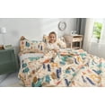 thumbnail image 3 of Smuge Kids Quilt Bedspreads Twin Size Bear Bedding Set, 3Pcs Forest Trees Animals Coverlets Set, Lightweight Reversible Cartoon Bedspread Deer Owl Bedding Pillow Shams, 3 of 11