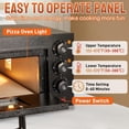 thumbnail image 3 of UBesGoo Electric Pizza Oven, 1800W Countertop Toaster Oven with Visible Window, Commercial & Home Use, Black, 3 of 8