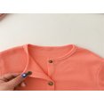 thumbnail image 3 of Vedolay Tops for Boy Ruffle Button Padded Winter Long Sleeve Jackets Outwear with Pockets,Orange 18-24 Months, 3 of 5