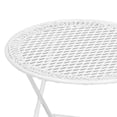 thumbnail image 4 of 1:12 Dollhouse Garden Table Chair Set White Miniature Patio Bistro Furniture Decoration Accessory, 4 of 4