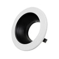 thumbnail image 5 of NICOR Lighting 19501 - Moldura empotrable para carcasas de 4 pulgadas, color blanco y negro, 5 of 5