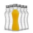 thumbnail image 4 of Brightware Spring Fluted Glass Water Bottles – 16 oz – Set of 6, 4 of 8