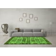 thumbnail image 3 of Ahgly Company Indoor Rectangle Abstract Green Modern Area Rugs, 8' x 12', 3 of 4