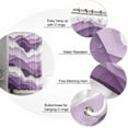 thumbnail image 5 of Shower Curtain Waterproof Shower Curtain for Bathroom,Bathtub,Shower, Purple Ombre Ocean Wave Shower Curtain Set with Hooks for Home Decoration 72x72 Inch, 5 of 6