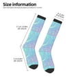 thumbnail image 5 of Haiem Fantasy Gradient Socks, Funny Novelty Crazy Design Cotton Socks Sports Socks Knee High Socks For Men, Women,1Pairs - Gift For Working Friends, 5 of 9