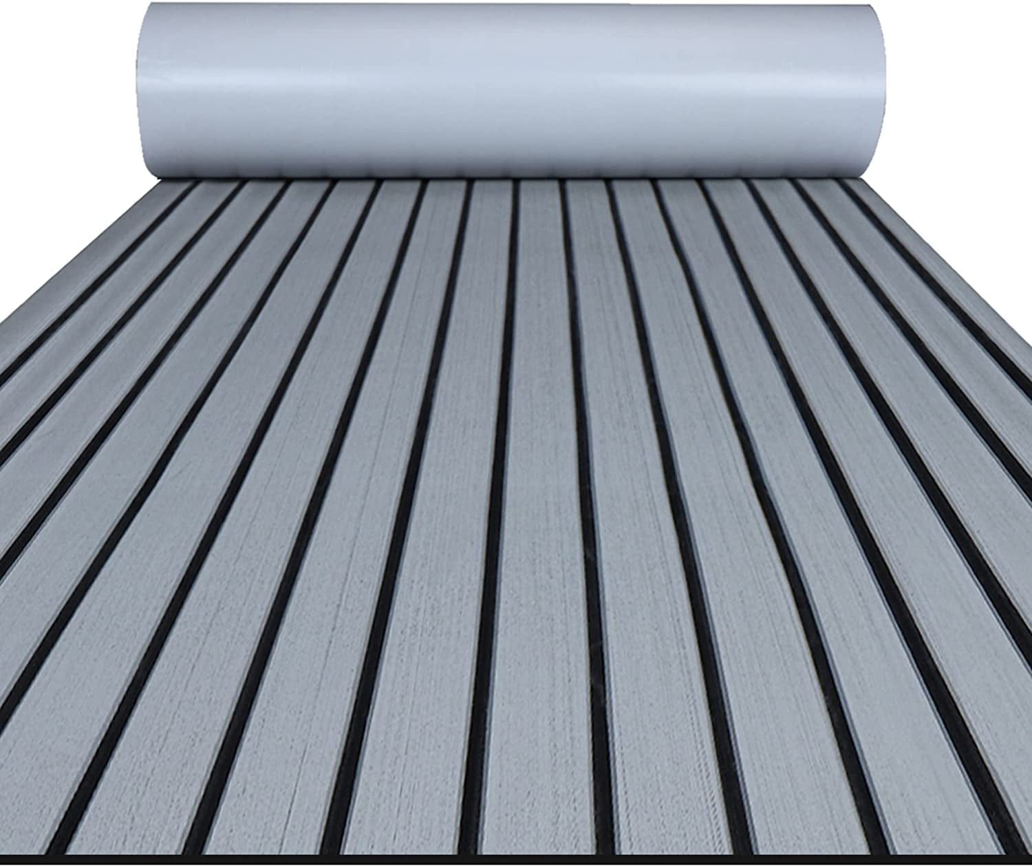 94.5"x39.4" Boat Flooring EVA Foam Boat Decking, Faux Teak Marine Mat Boat Carpet Sea Deck