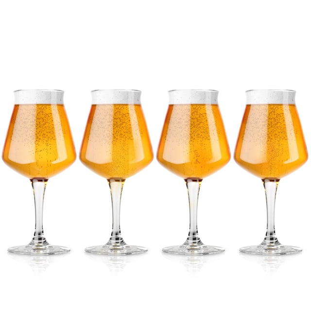 Vaso de cerveza DU VINO Nucleated Teku 3.0 420 ml, paquete de 4