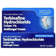 Terbinafine Hydrochloride AntiFungal Cream 1% (1 oz.) (Pack of 2)