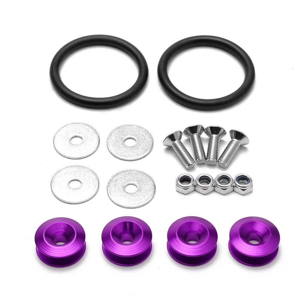 Auto Bumper Quick Release Front Bumper Fastener Purple (Pack of Four