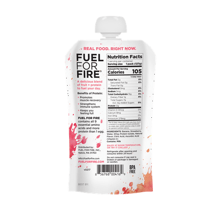Fuel For Fire Fff Strawberry Banana + Protein Smoothie