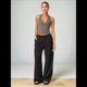 thumbnail image 5 of Tops Halter para Mujer, de Verano, con Escote en V Profundo, Sin Mangas, Color Negro, para Salir, Ropa Y2K Marrón L, 5 of 8