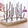 thumbnail image 4 of LNKOO Baby Bottle Drying Rack with Tray High Capacity Bottle Dryer Holder for Baby Bottles Teats Cups Pump Parts and Accessories, 4 of 8