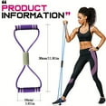 thumbnail image 3 of 8-shaped Tension Belt With Handles, Elastic Yoga Resistance Band, Chest Expansion Belt For Arm & Leg Stretching, Workout, Yoga, Pilates, Suitable For Beginner, 3 of 9
