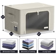 thumbnail image 5 of Sorbus Foldable Storage Box Organizer -Beige Large, 5 of 6