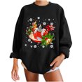 thumbnail image 1 of Sudadera holgada con estampado clásico de perro de Navidad de invierno para mujer Fridja fksj2270, 1 of 6
