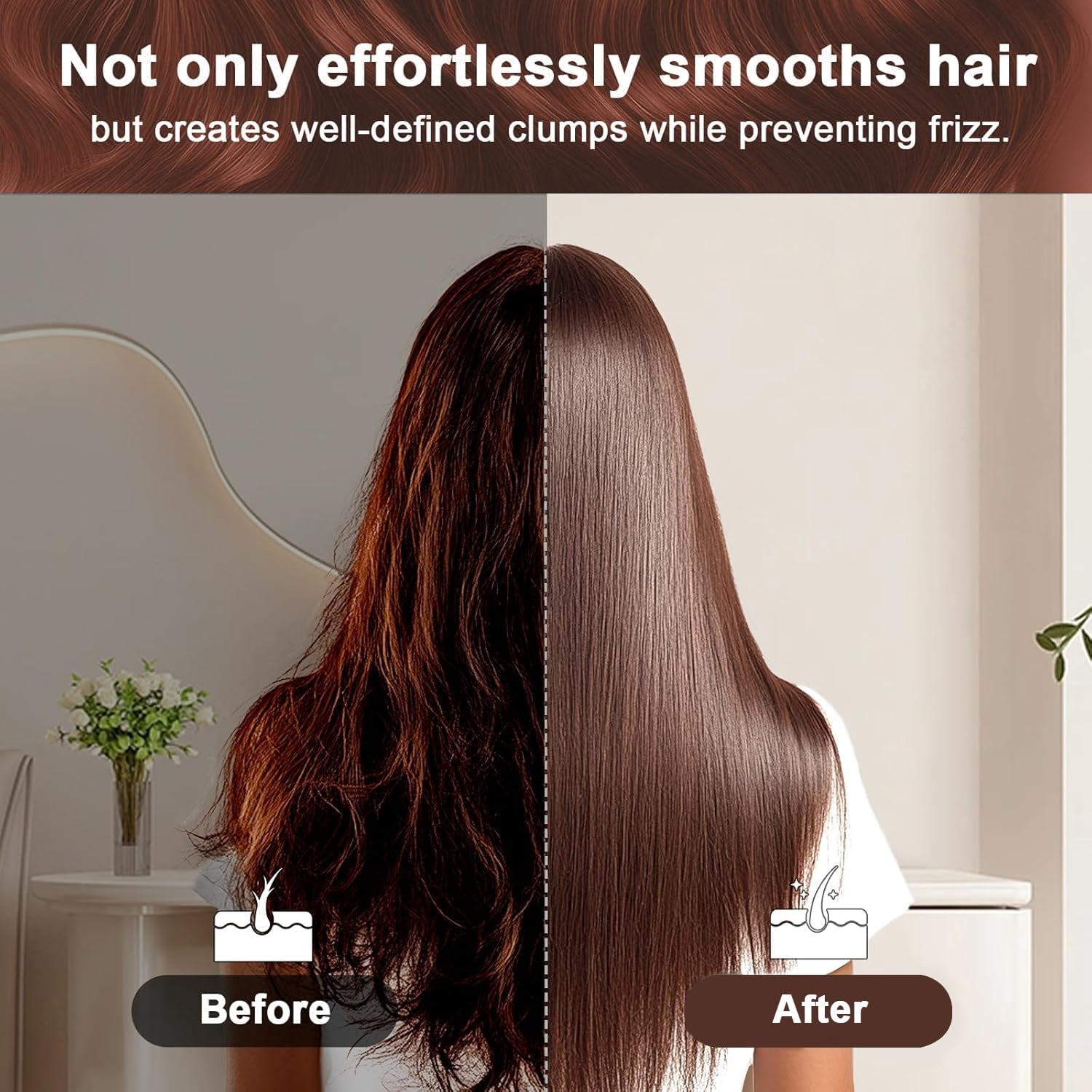 Gentle Scalp Massage Boar Bristle Hair Brush for Fine Hair, Ultimate Smoothing Vented Detangler Wet Brush for Women – A Great Gift