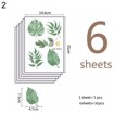 thumbnail image 2 of Gwong Decoración hogareña 6pcs hojas verde autoadhesivo pegatina de pared kindergarten papel tapiz decoración del hogar Gwong 21000794, 2 of 7