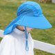 thumbnail image 4 of 2 piezas de sombrero para el sol para niños con solapa para el cuello, unisex, ajustable, de ala ancha, con protección solar para el verano, 4 of 5