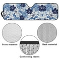 thumbnail image 7 of Uorisanigo Windshield Sun Shade Compatible with 2018-2025 Jeep Wrangler JL & 2/4 Door 4XE & 2020-2025 Jeep Gladiator JT 16.14"x52.95" Front Window Sun Shade for Accessories (Blue Hibiscus Flowers), 7 of 7