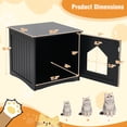 thumbnail image 3 of Gymax Maison pour Chat Multifonction Étanche Table de Chevet Extérieure Intérieure, 3 of 10