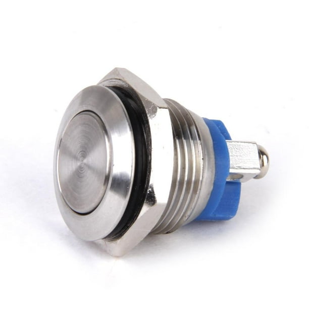 Interruptores de Pulsador Momentáneos Yotijar Interruptor de Botón de Arranque del Motor Impermeable 16 mm